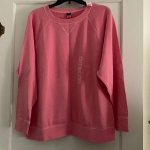 NWT Old Navy Sweatshirt-Pink- 2XL but fits like a 1XL